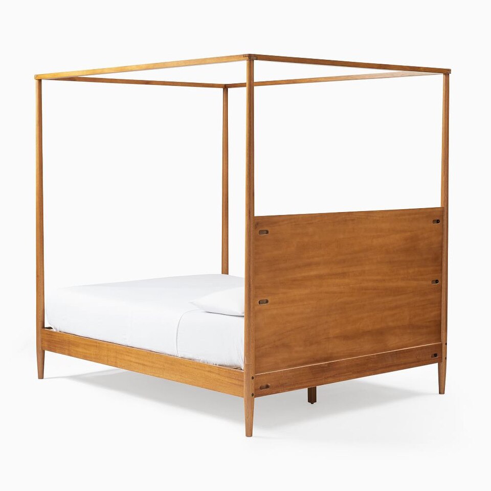 MidCentury Canopy Bed West Elm UK